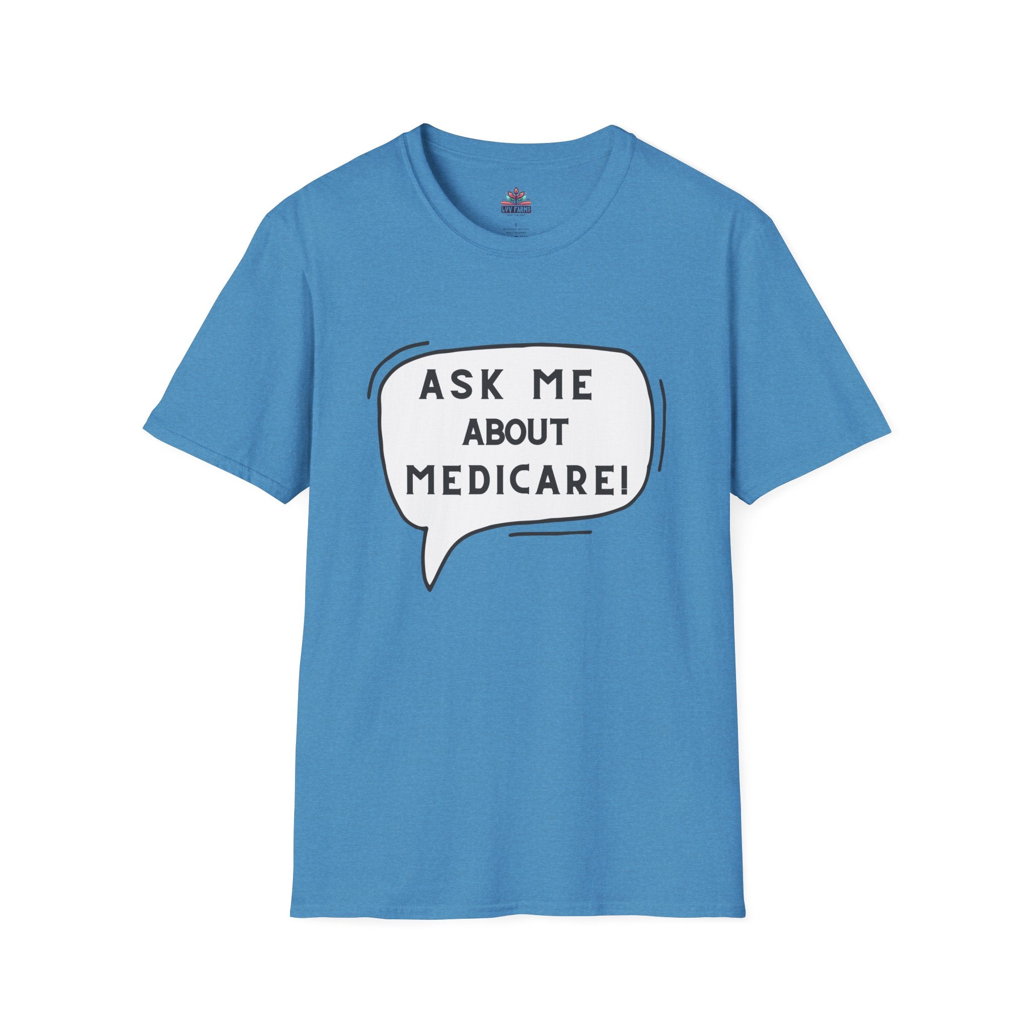 Ask Me About Medicare – Speech Bubble Edition Unisex Softstyle T-Shirt