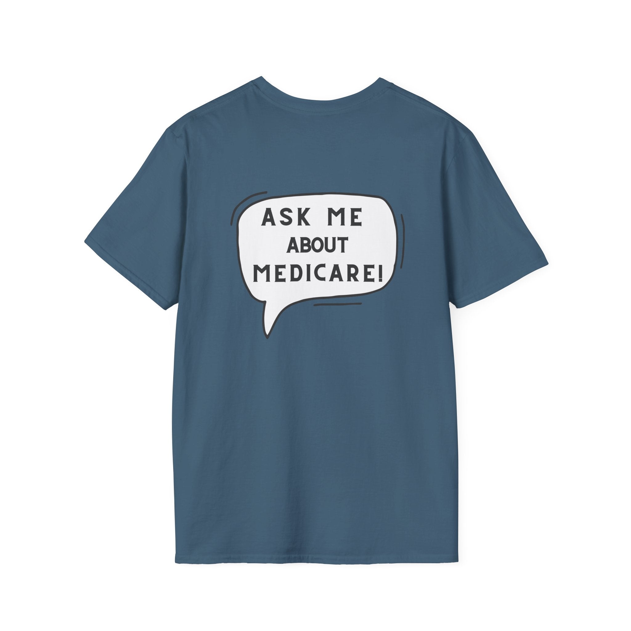 Ask Me About Medicare – Speech Bubble Edition Unisex Softstyle T-Shirt
