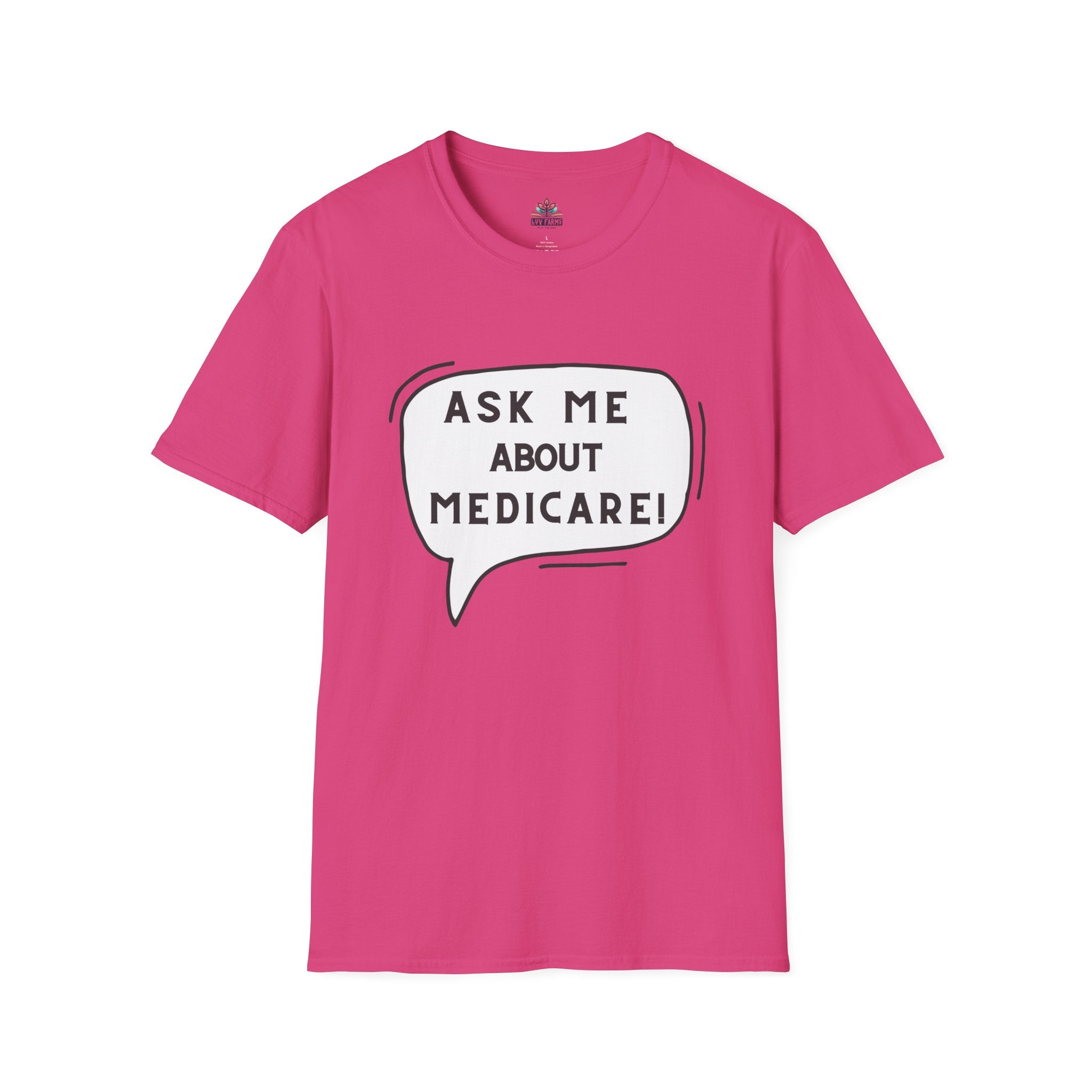 Ask Me About Medicare – Speech Bubble Edition Unisex Softstyle T-Shirt