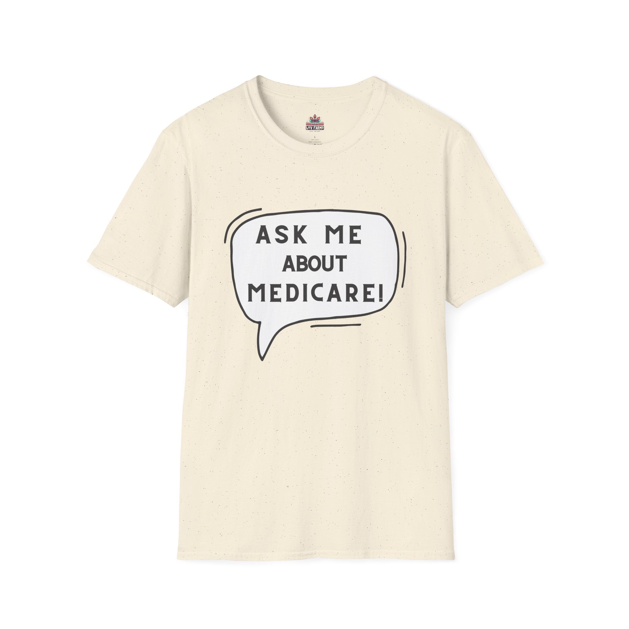 Ask Me About Medicare – Speech Bubble Edition Unisex Softstyle T-Shirt