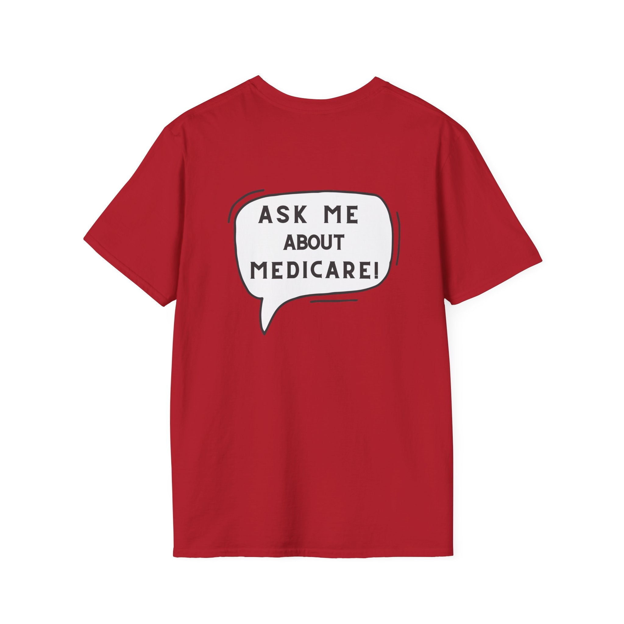 Ask Me About Medicare – Speech Bubble Edition Unisex Softstyle T-Shirt