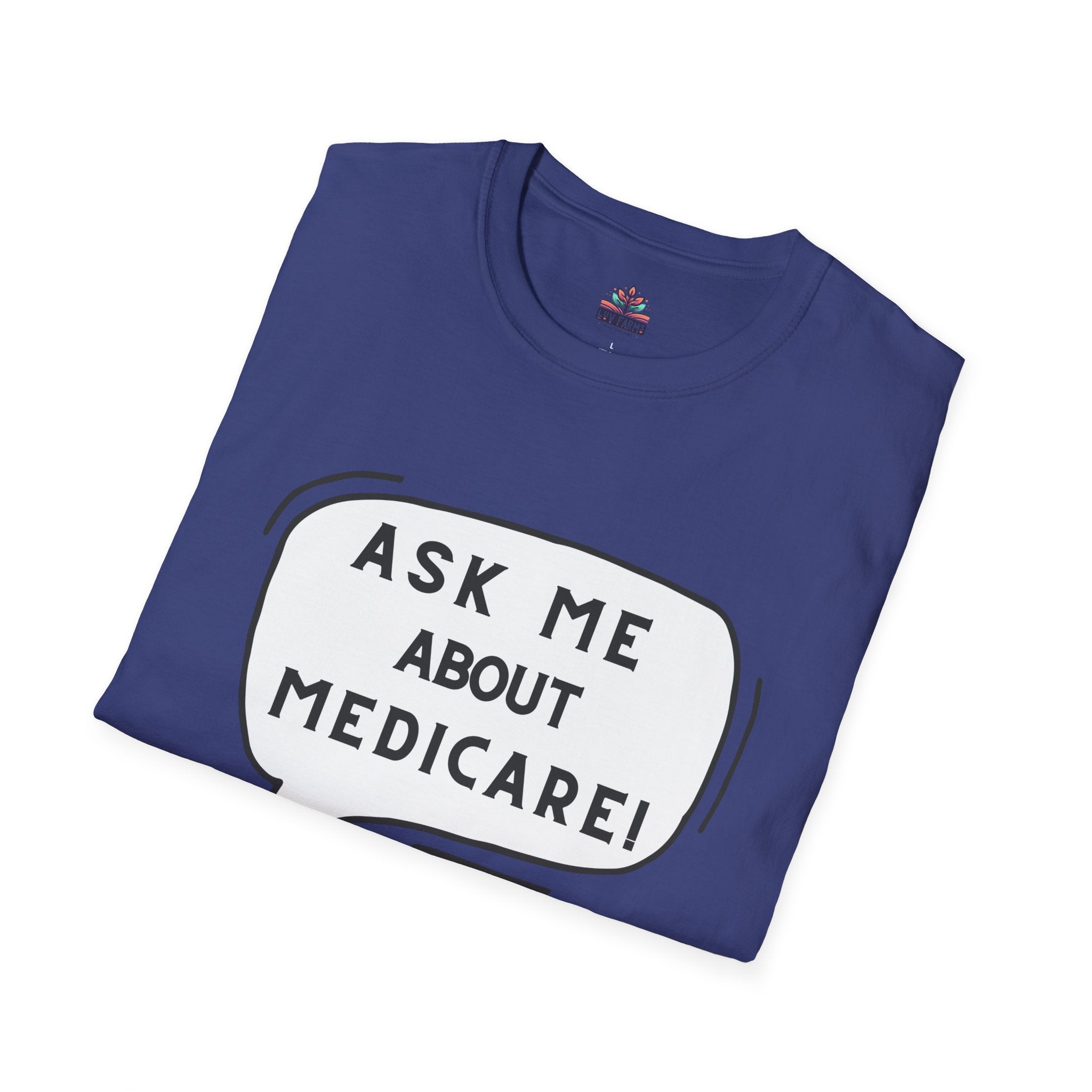 Ask Me About Medicare – Speech Bubble Edition Unisex Softstyle T-Shirt