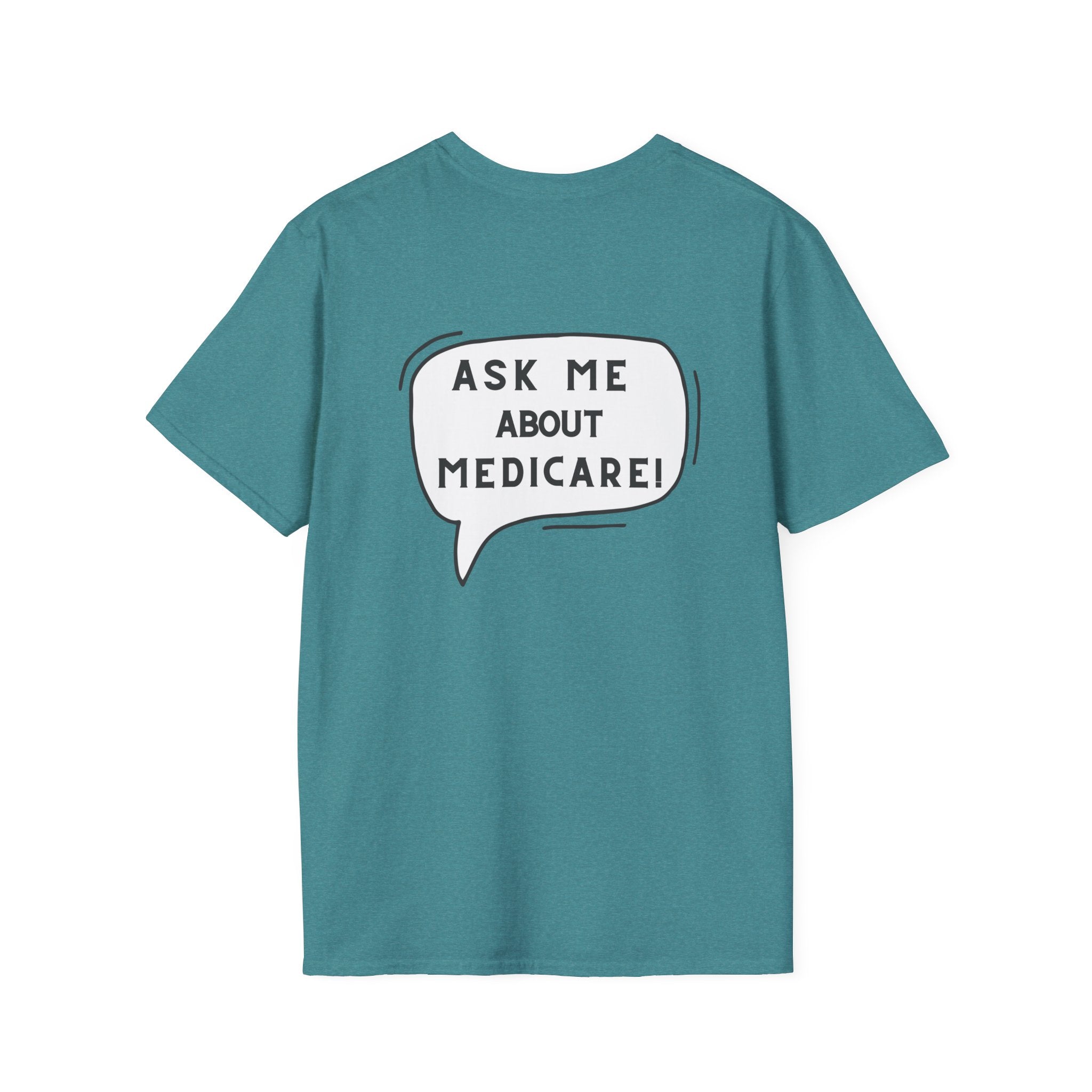 Ask Me About Medicare – Speech Bubble Edition Unisex Softstyle T-Shirt