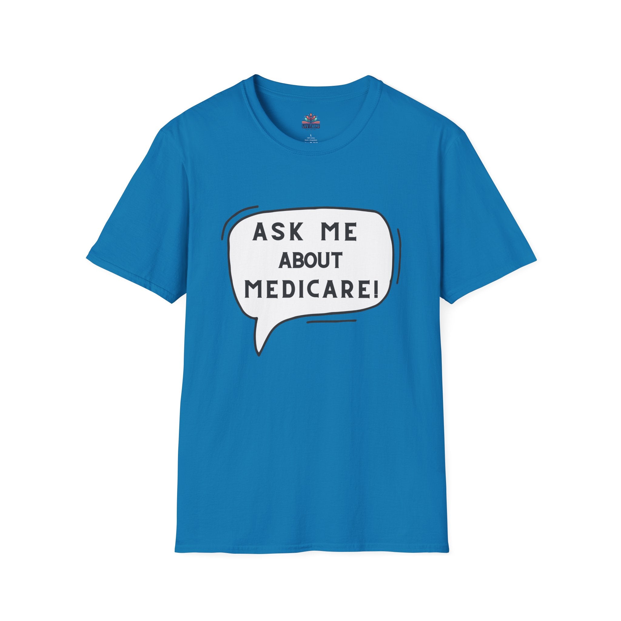 Ask Me About Medicare – Speech Bubble Edition Unisex Softstyle T-Shirt