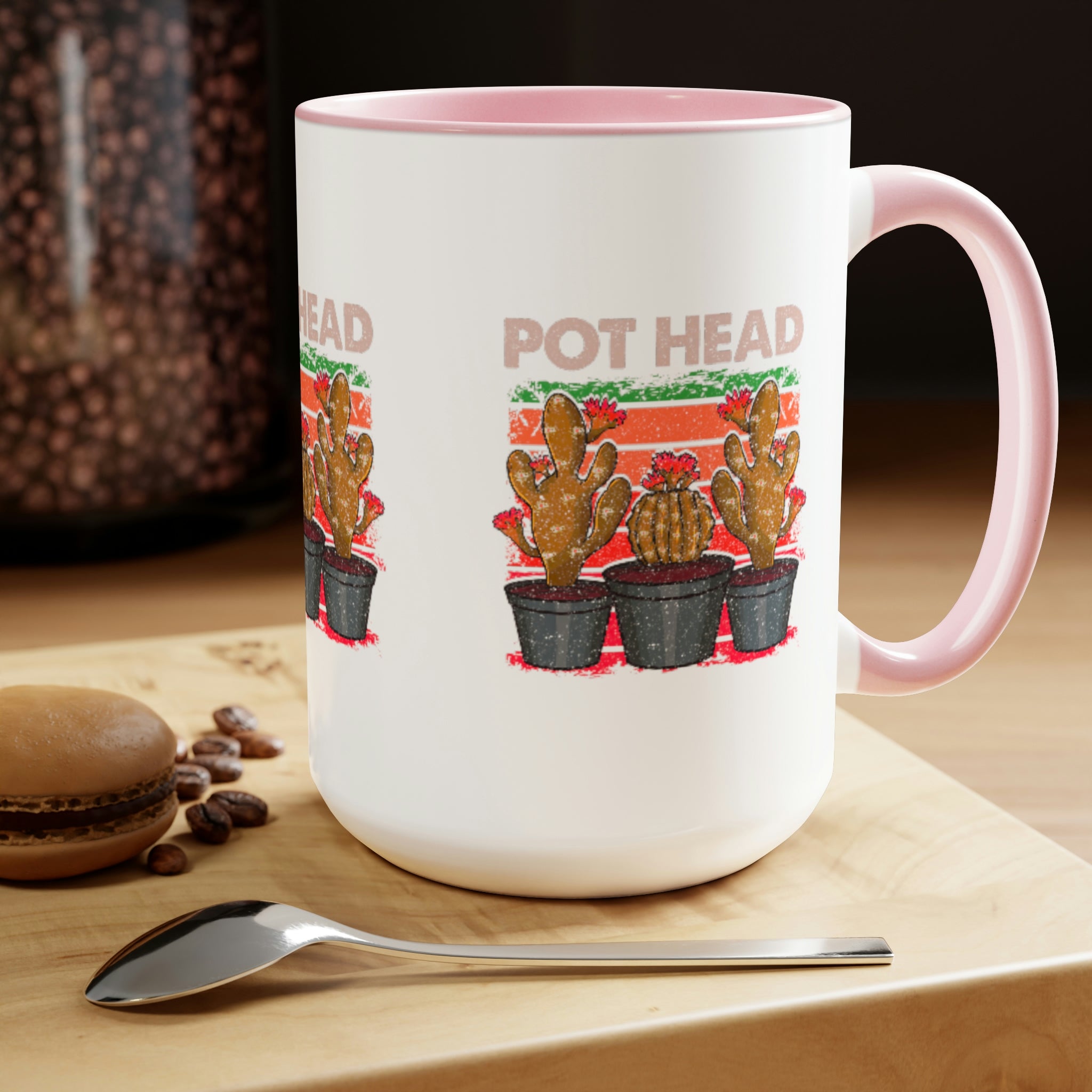 "Pot Head" Two-Tone Coffee Mugs, 15oz - SHOP LUV FARMS