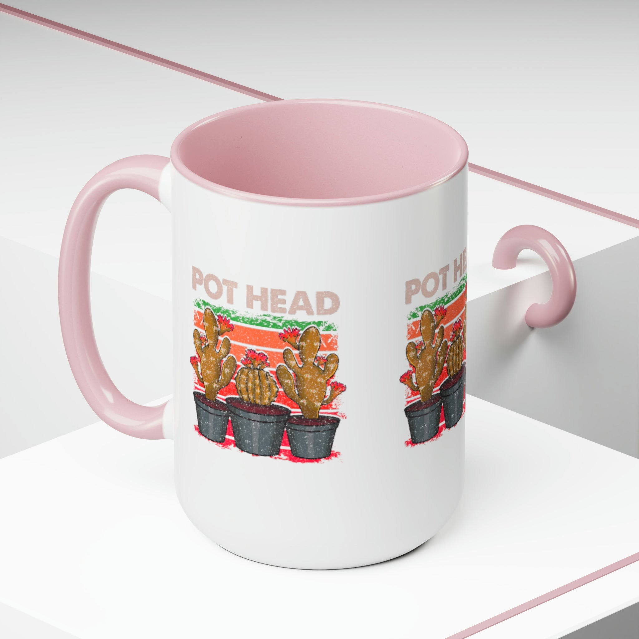 "Pot Head" Two-Tone Coffee Mugs, 15oz - SHOP LUV FARMS