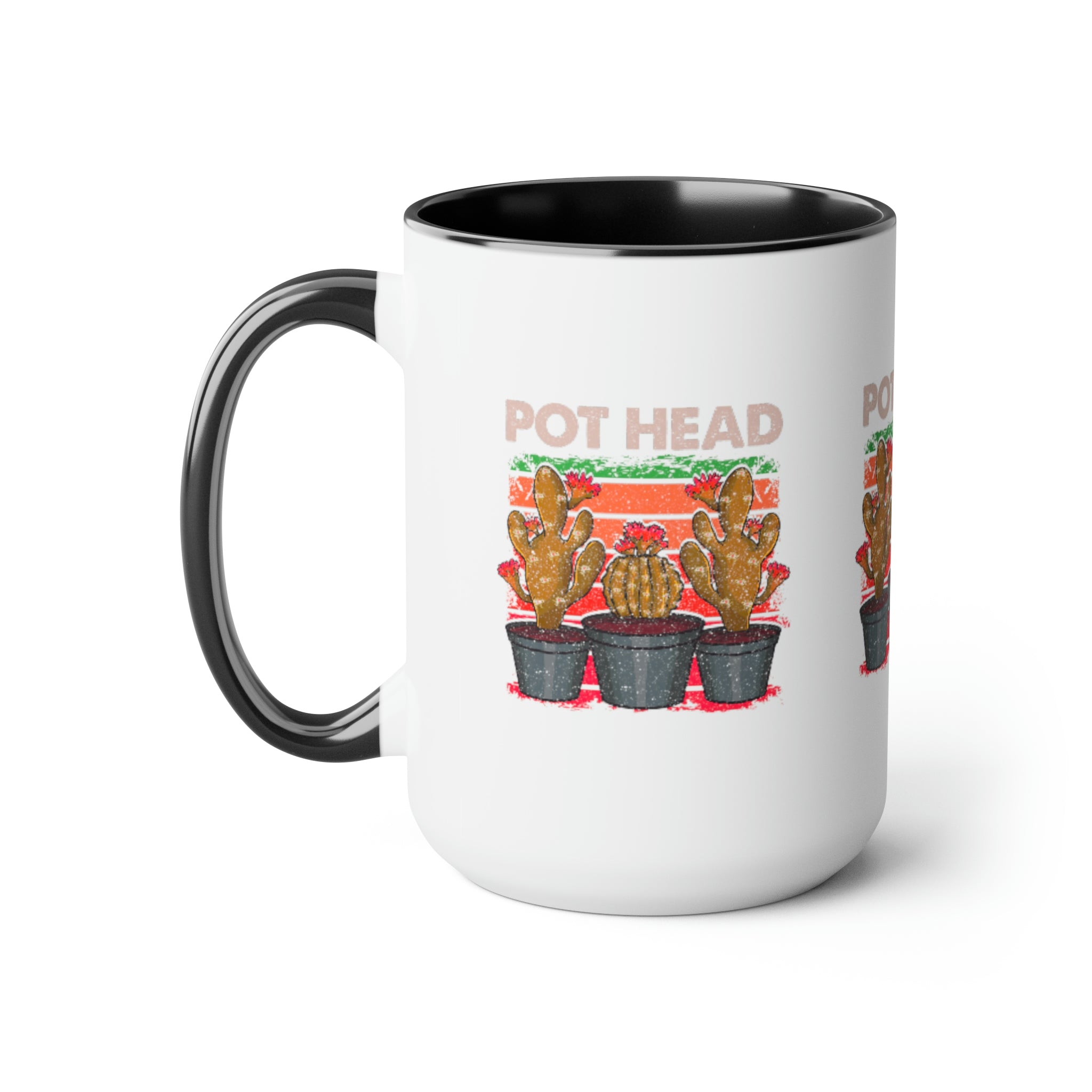 "Pot Head" Two-Tone Coffee Mugs, 15oz - SHOP LUV FARMS