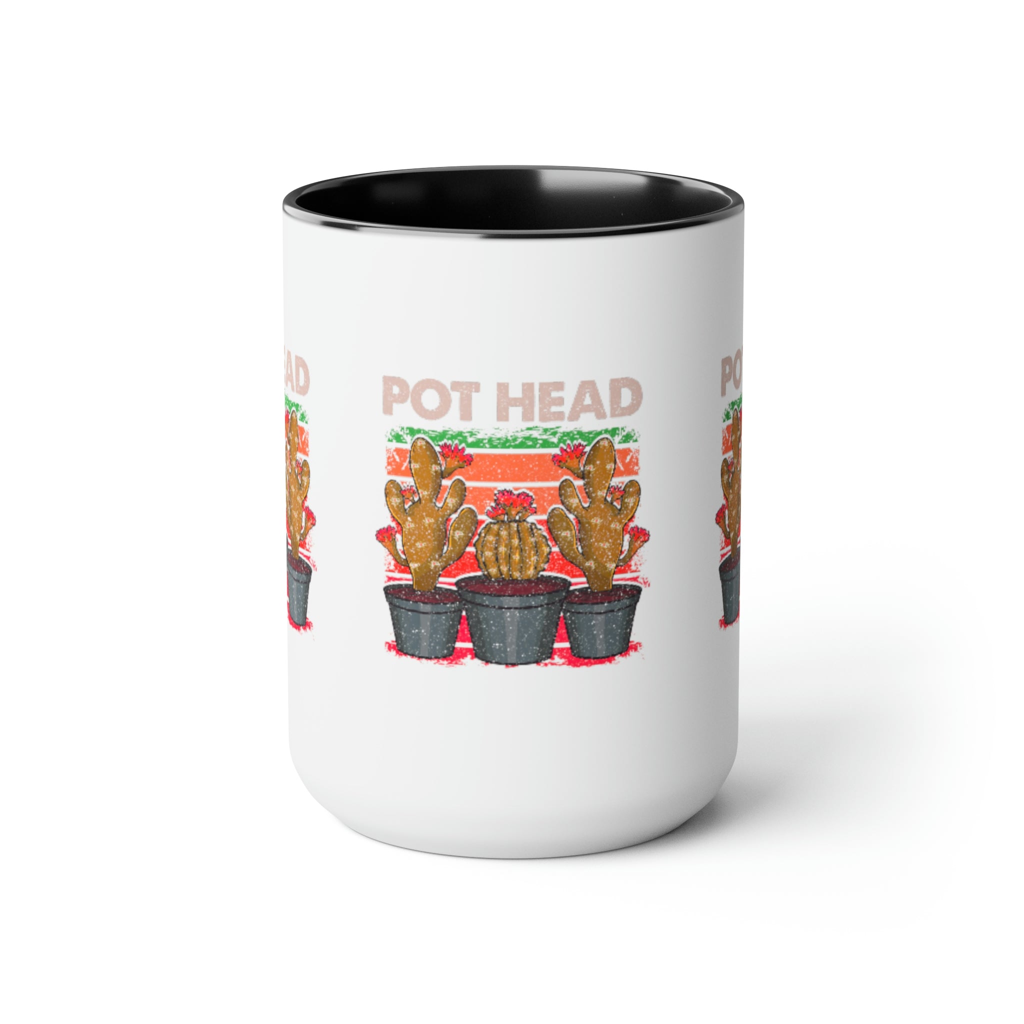 "Pot Head" Two-Tone Coffee Mugs, 15oz - SHOP LUV FARMS