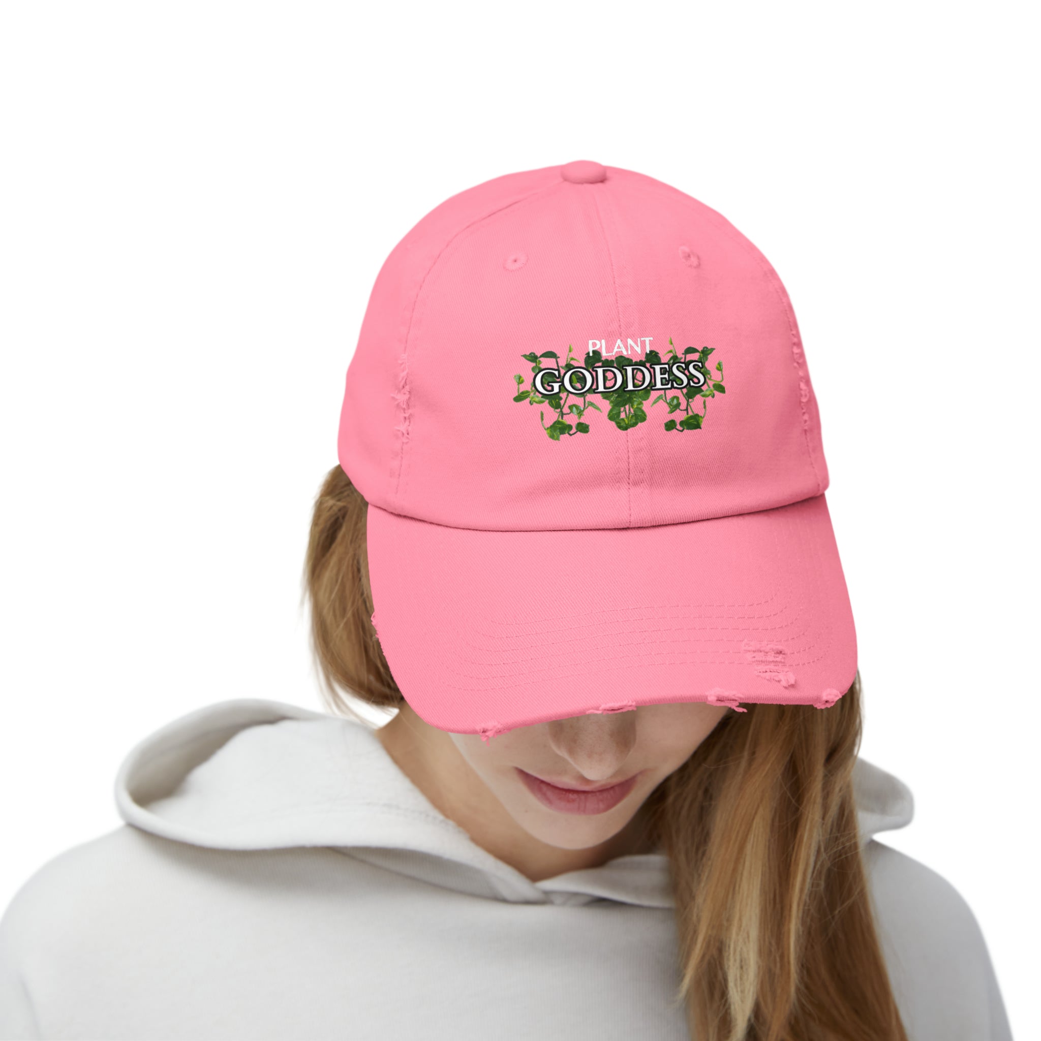 PLANT GODDESS Unisex Distressed Cap