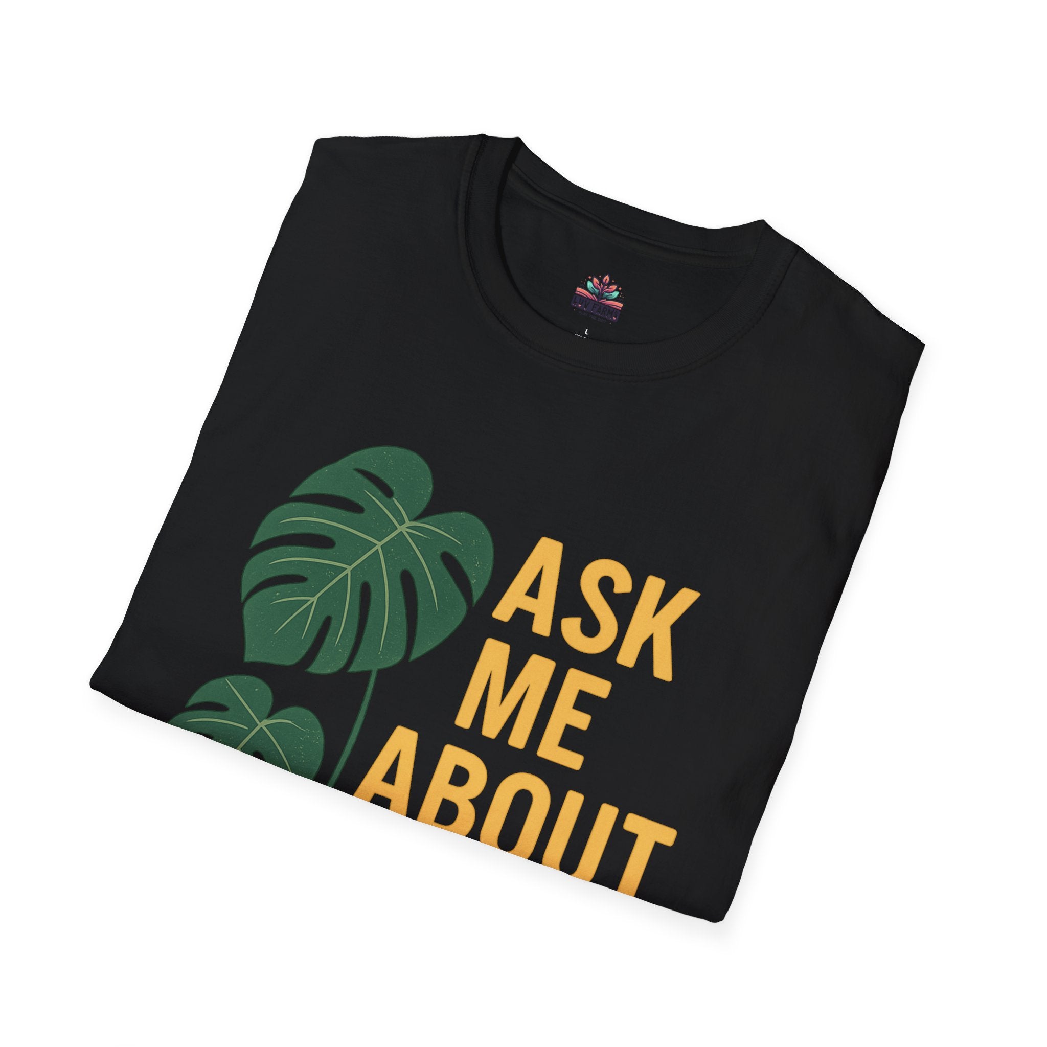 Ask Me About Medicare – Monstera + Gold Edition 🌿💛 Unisex Softstyle T-Shirt