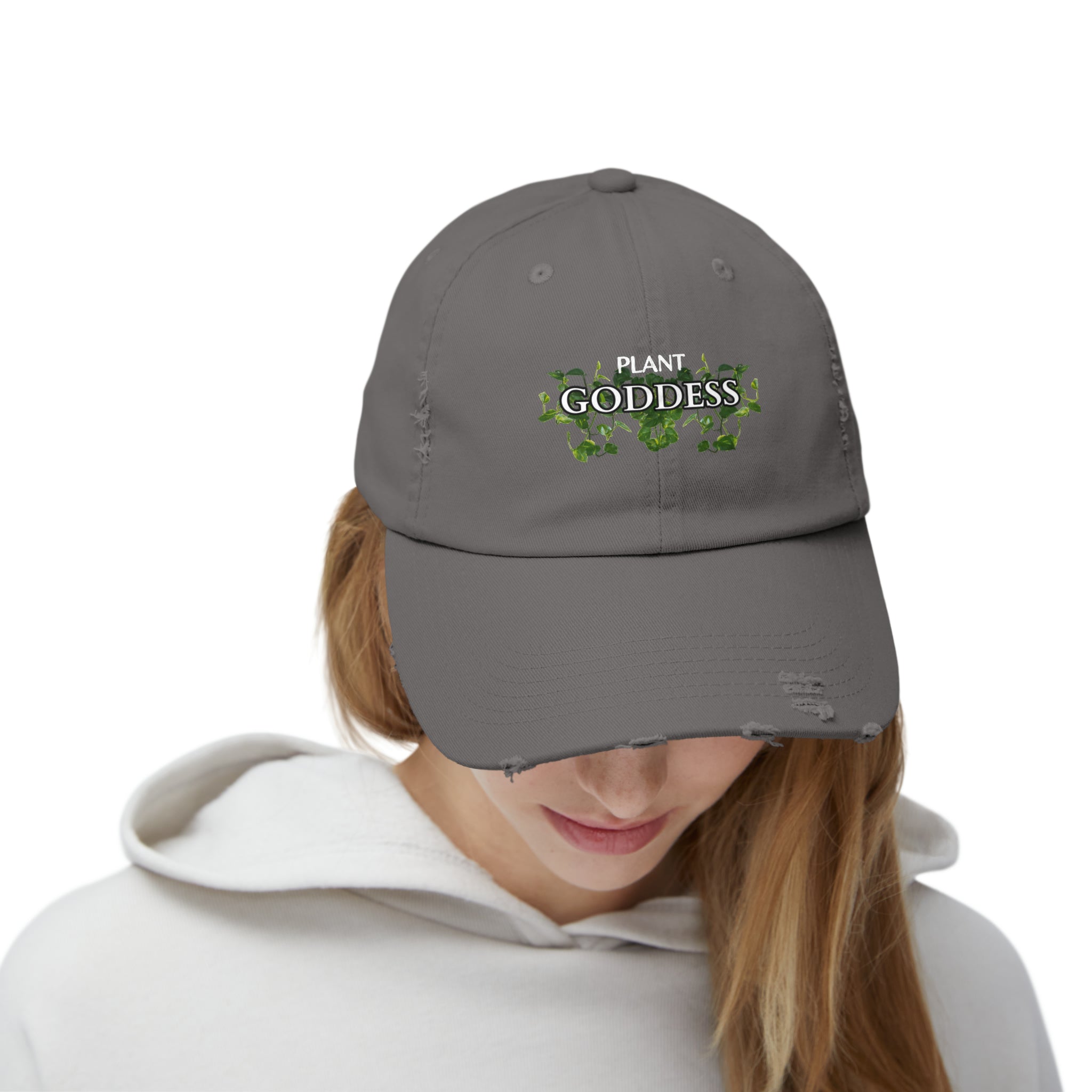 PLANT GODDESS Unisex Distressed Cap