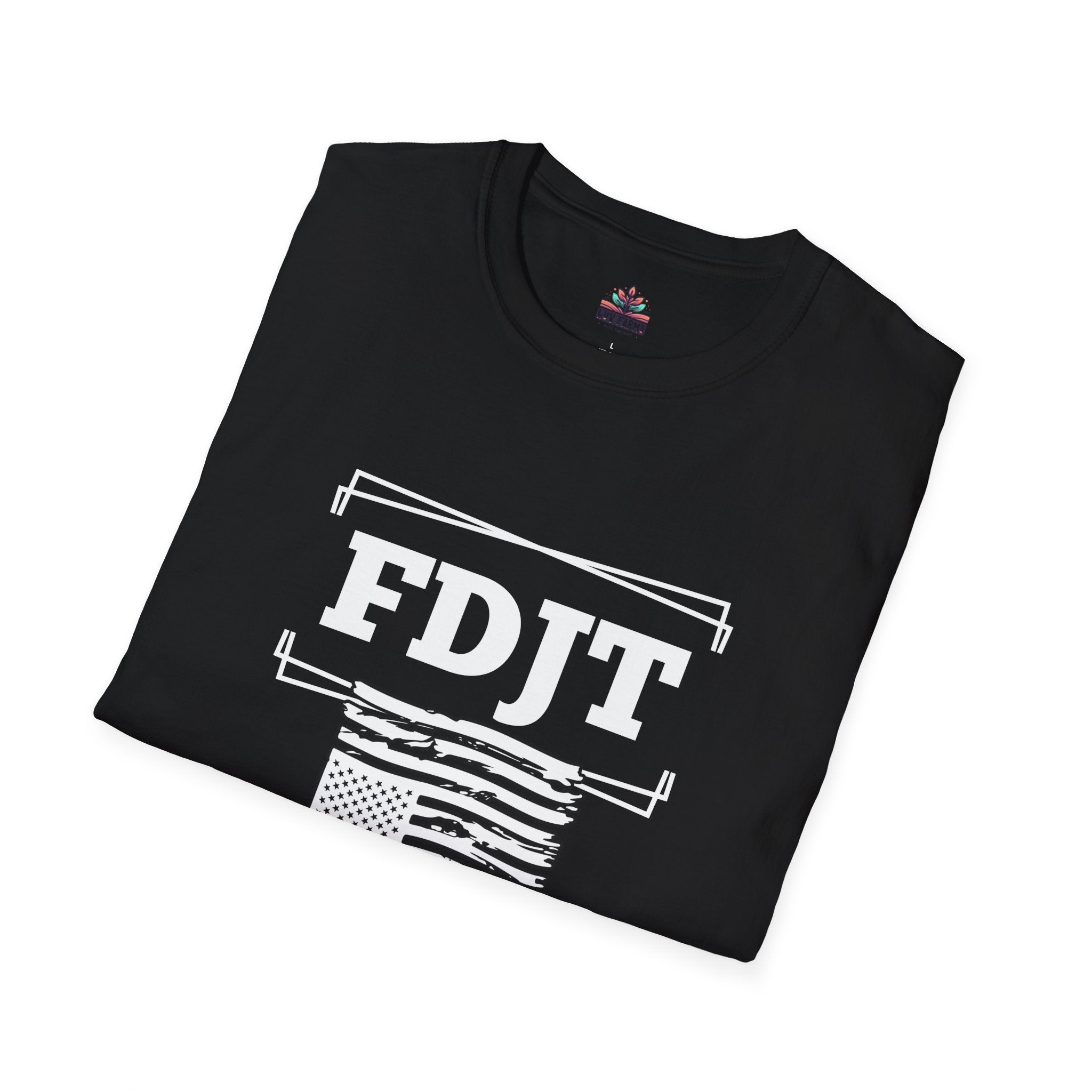 FDJT FLAG IN DISTRESS Unisex Softstyle T-Shirt