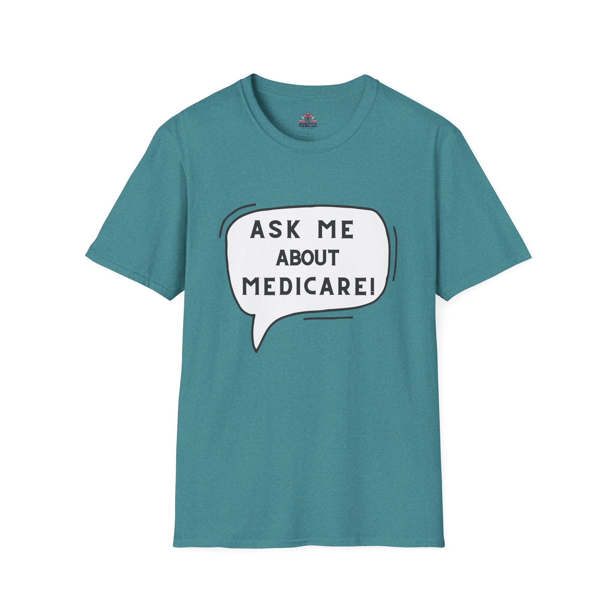 Ask Me About Medicare – Speech Bubble Edition Unisex Softstyle T-Shirt