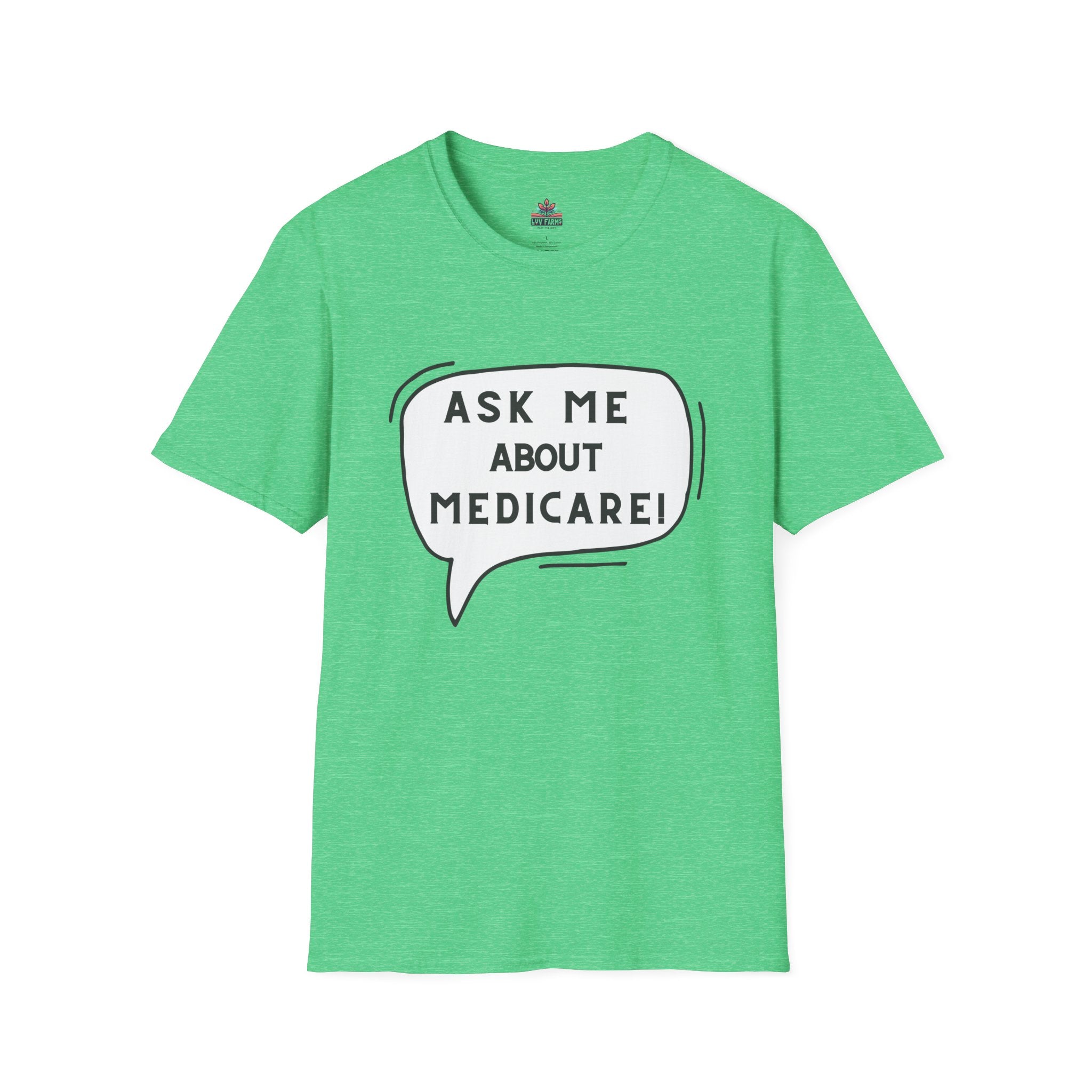 Ask Me About Medicare – Speech Bubble Edition Unisex Softstyle T-Shirt