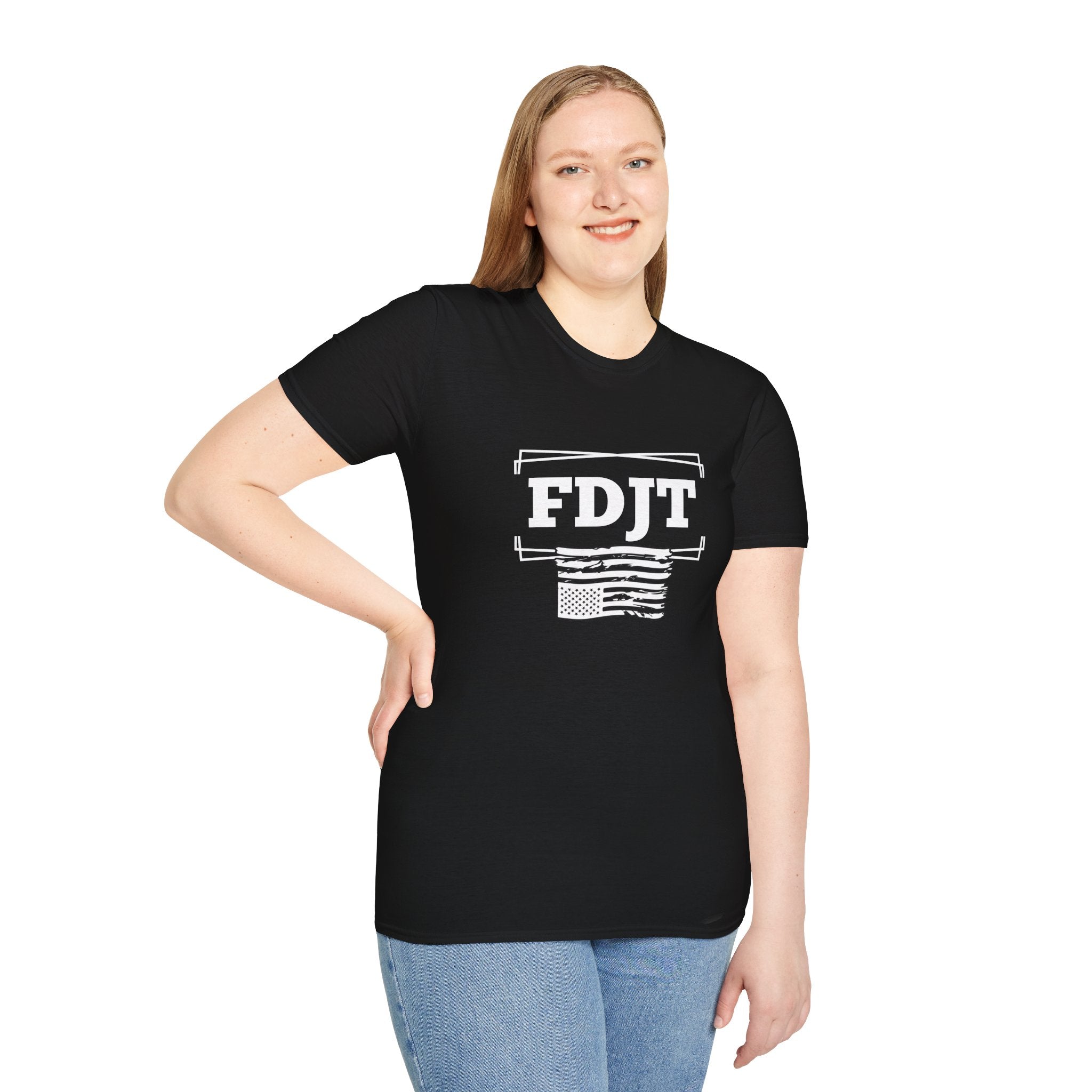 FDJT FLAG IN DISTRESS Unisex Softstyle T-Shirt