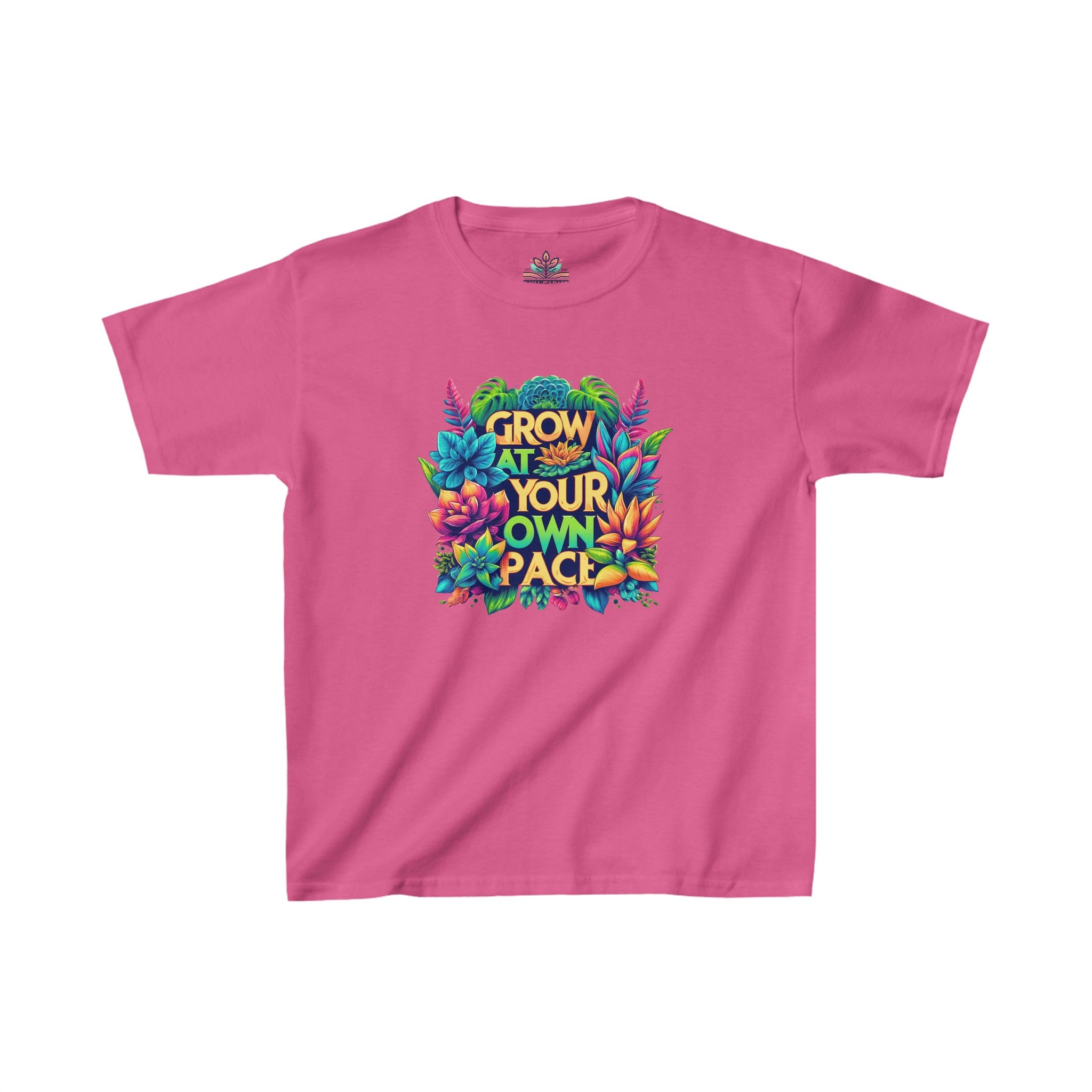 "Grow at Your Own Pace" Motivational Kids Heavy Cotton™ Tee