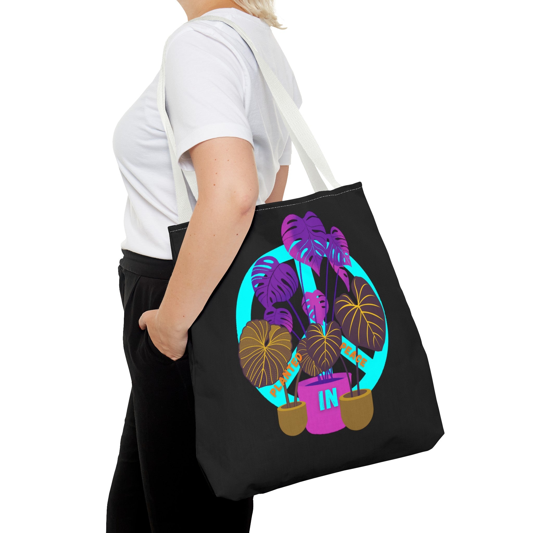 Planted In Peace Blue Wave Everyday Muti Purpose Tote