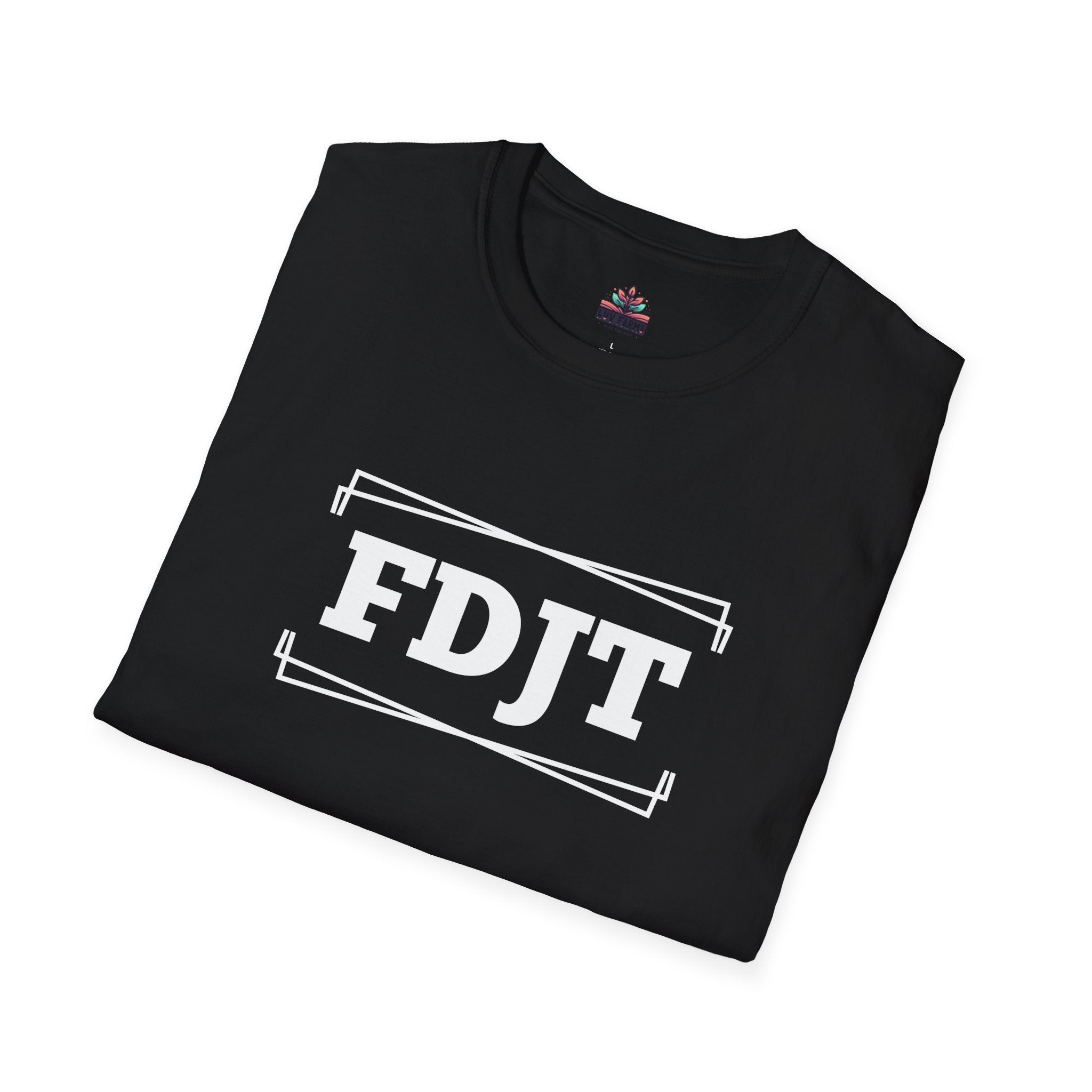 FDJT and Fist of Strength on the back - Unisex Softstyle T-shirt