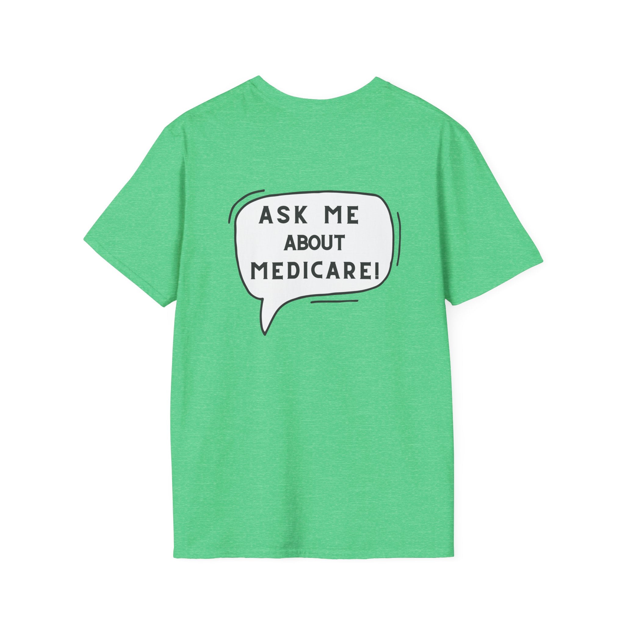 Ask Me About Medicare – Speech Bubble Edition Unisex Softstyle T-Shirt