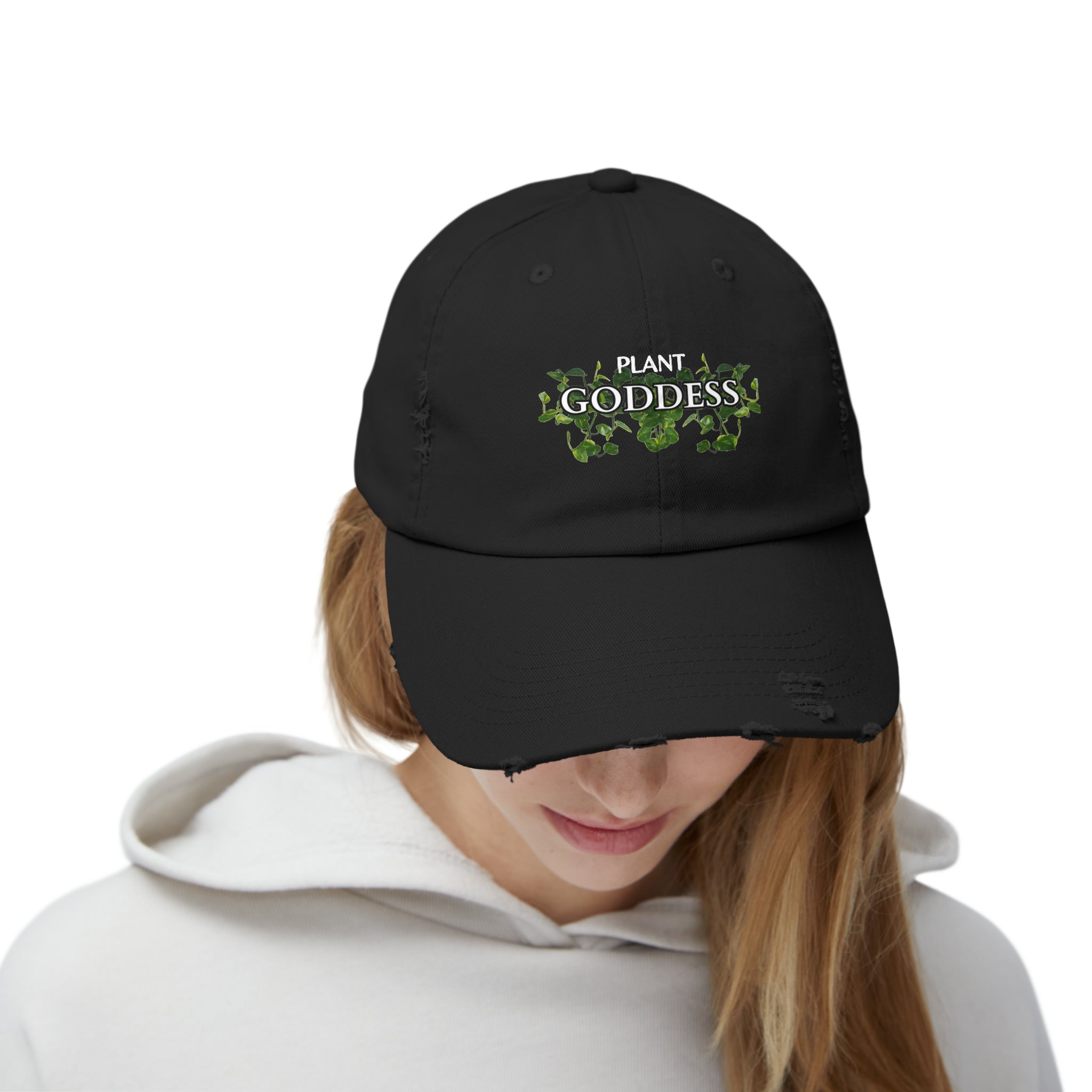 PLANT GODDESS Unisex Distressed Cap