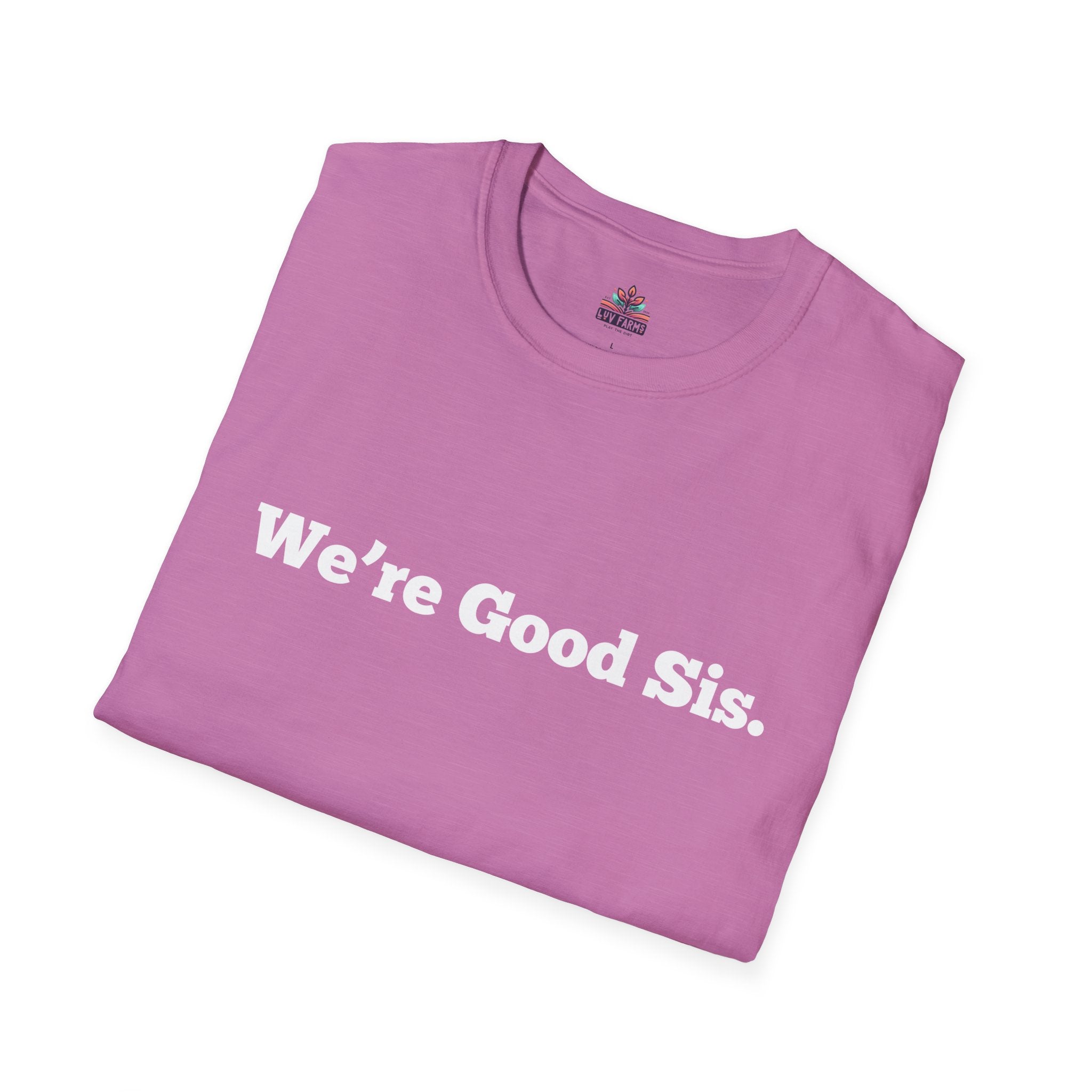 We're Good Sis Unisex Softstyle T-Shirt