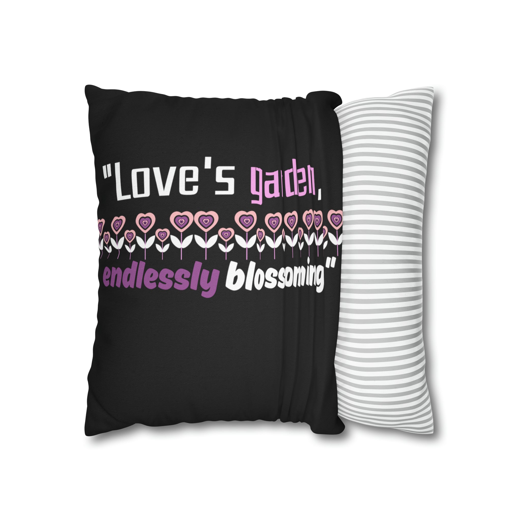 Love's Garden Endlessly Blossoming Spun Polyester Square Pillow Case