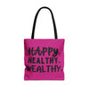 "Happy, Healthy, Wealthy" Exclusive Big design Tote by Luv Farms