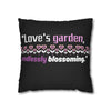 Love's Garden Endlessly Blossoming Spun Polyester Square Pillow Case