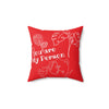 "YOU ARE MY PERSON Faux Suede Square Pillow