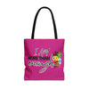 "I Am More Than Enough" Pink Exclusive Big design Tote by Luv Farms