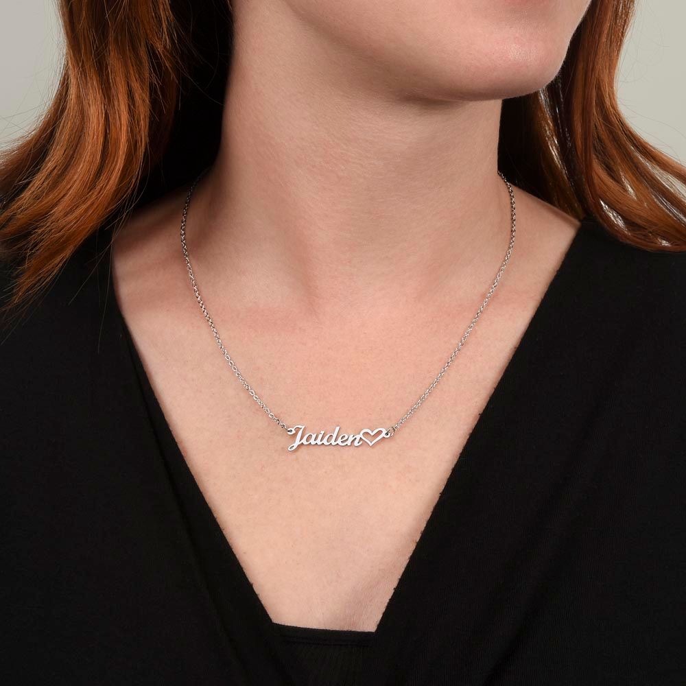 Personalized Heart Name Necklace - SHOP LUV FARMS