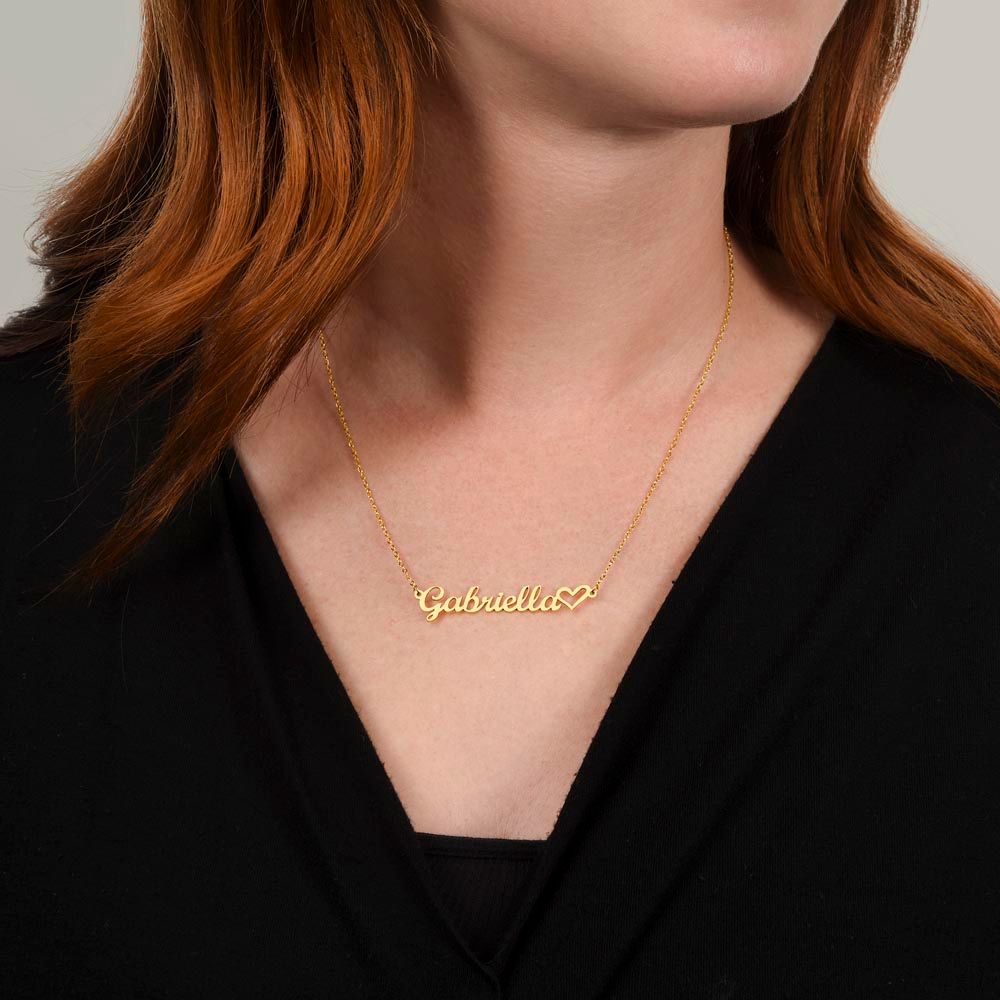 Personalized Heart Name Necklace - SHOP LUV FARMS