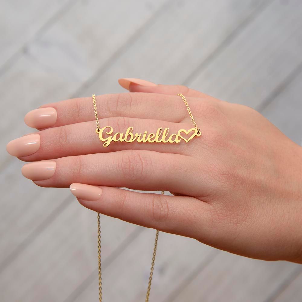 Personalized Heart Name Necklace - SHOP LUV FARMS