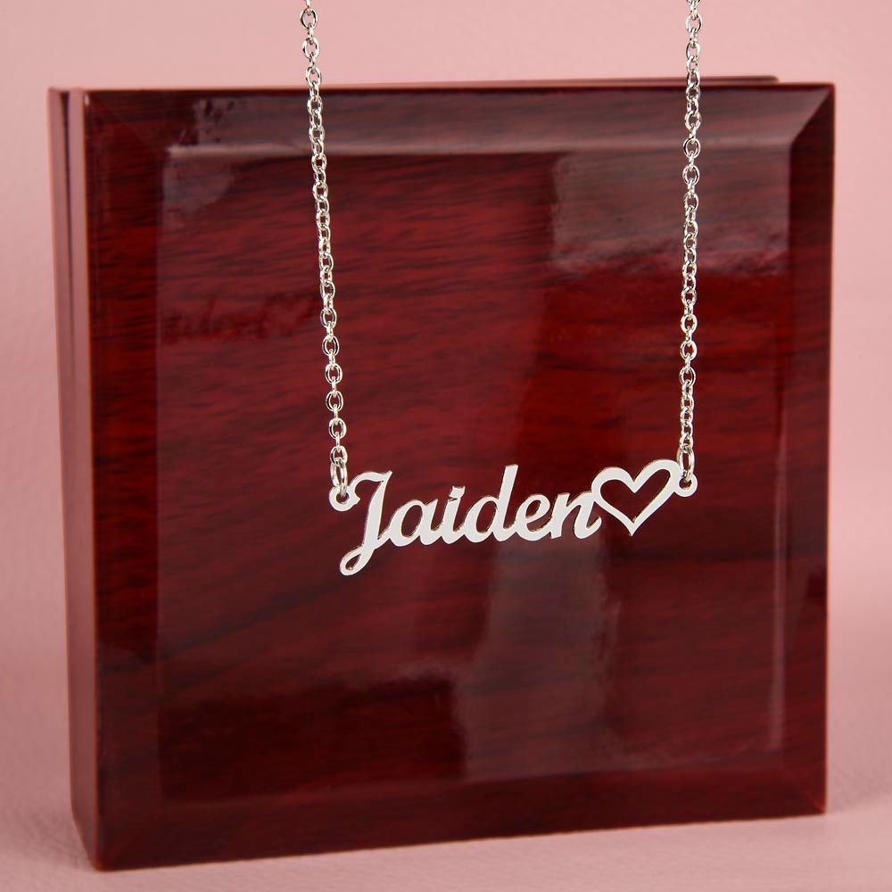 Personalized Heart Name Necklace - SHOP LUV FARMS