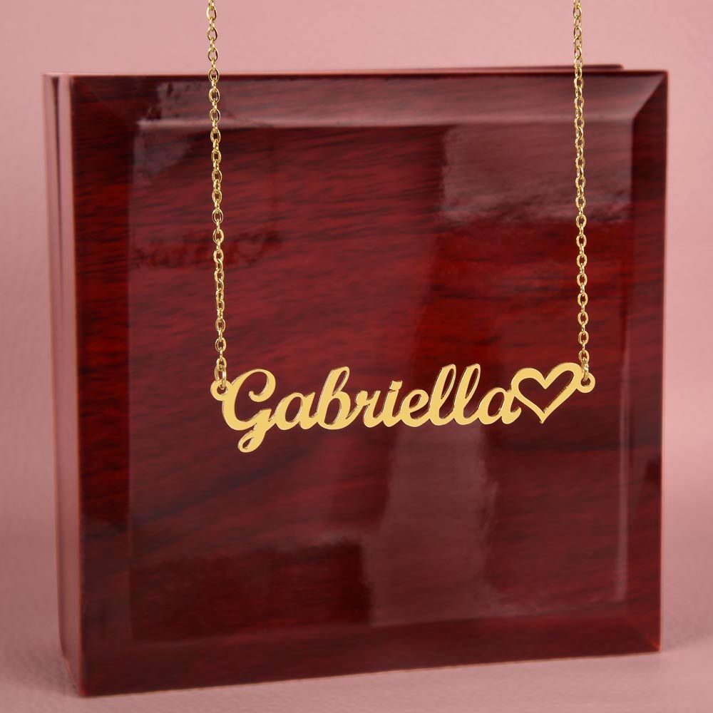 Personalized Heart Name Necklace - SHOP LUV FARMS