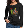 PLANTS PUPS AND PRESENTS Women's Premium Long Sleeve T-Shirt - black