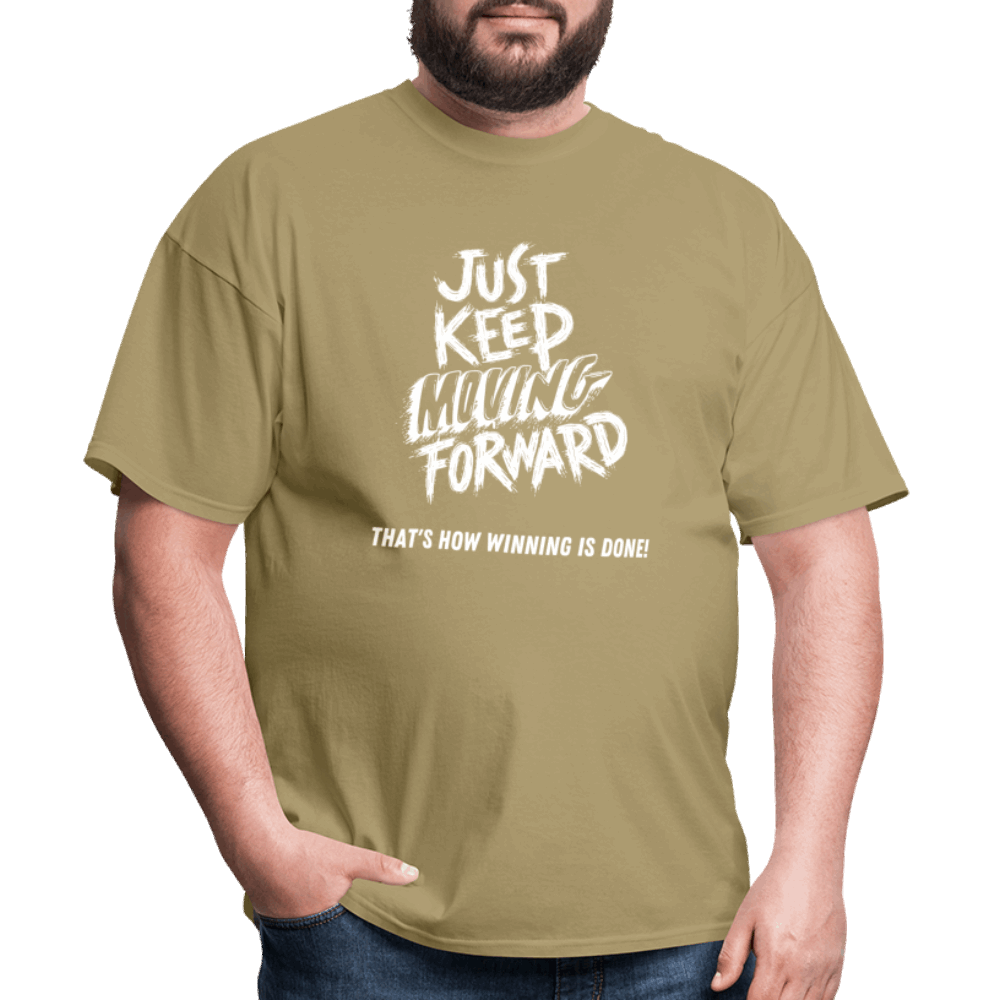 Just Keep Moving Forward Unisex Classic T-Shirt - khaki