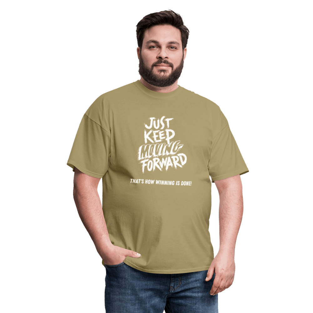 Just Keep Moving Forward Unisex Classic T-Shirt - khaki