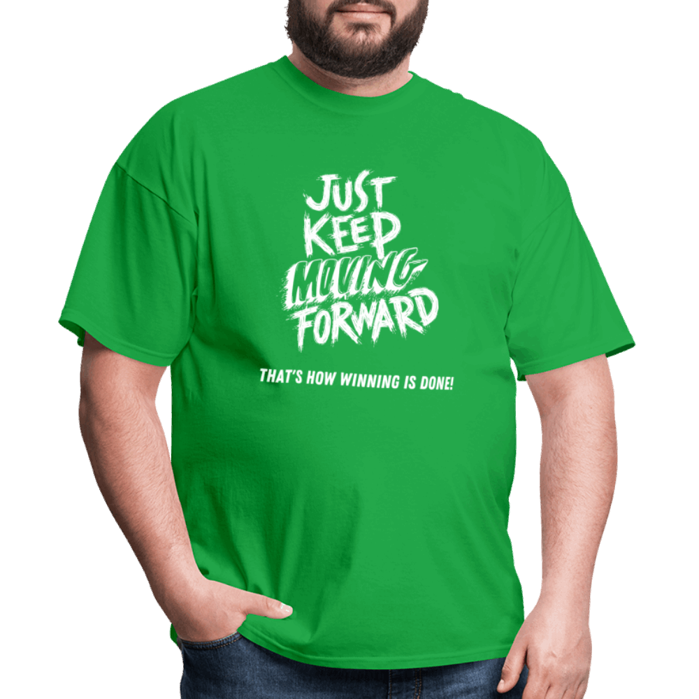 Just Keep Moving Forward Unisex Classic T-Shirt - bright green