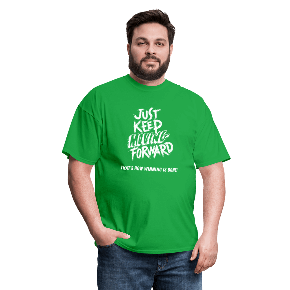 Just Keep Moving Forward Unisex Classic T-Shirt - bright green