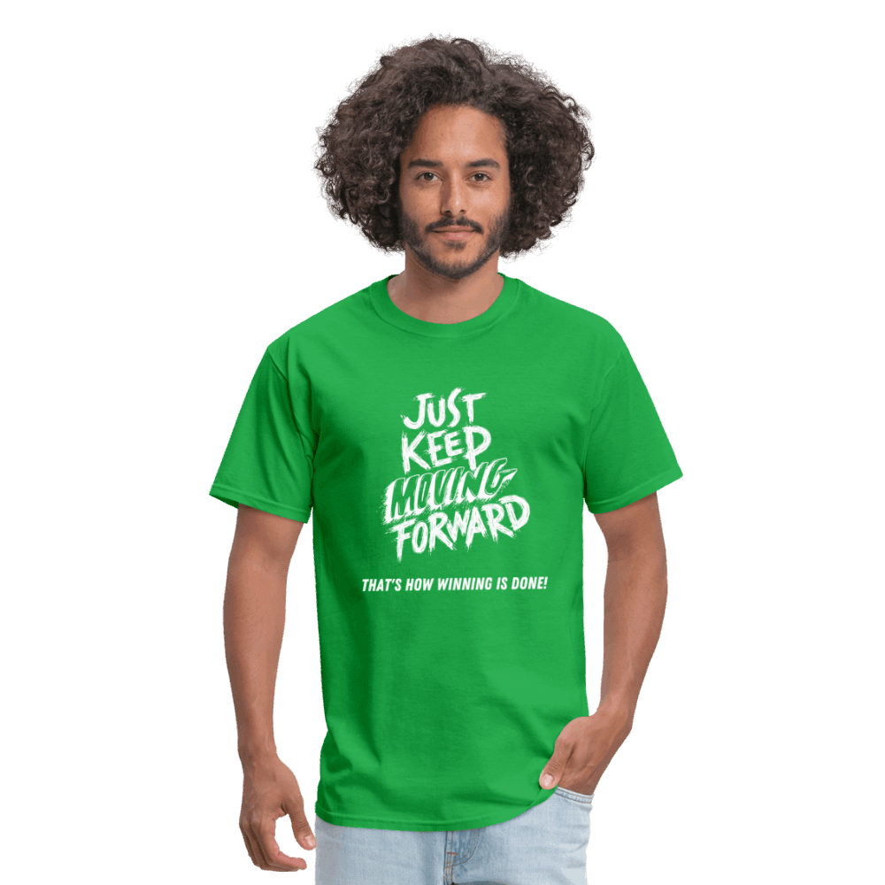 Just Keep Moving Forward Unisex Classic T-Shirt - bright green