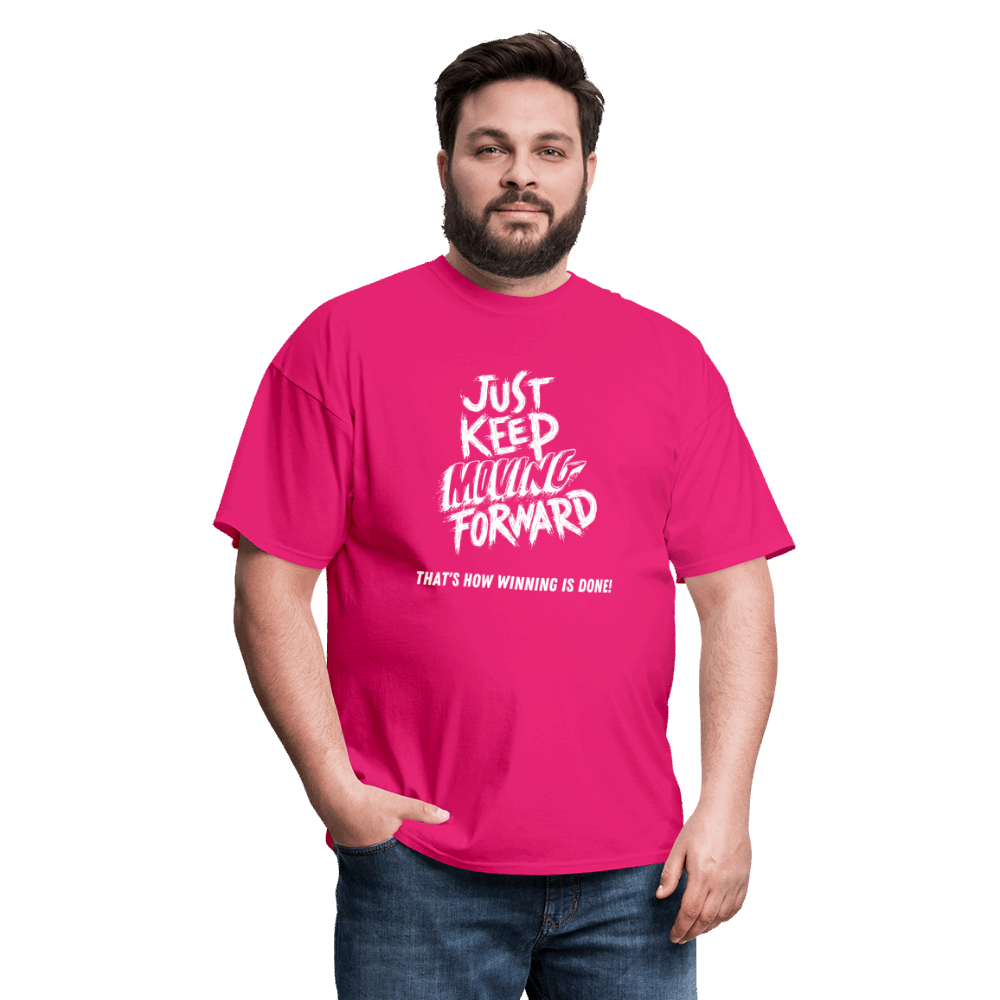 Just Keep Moving Forward Unisex Classic T-Shirt - fuchsia