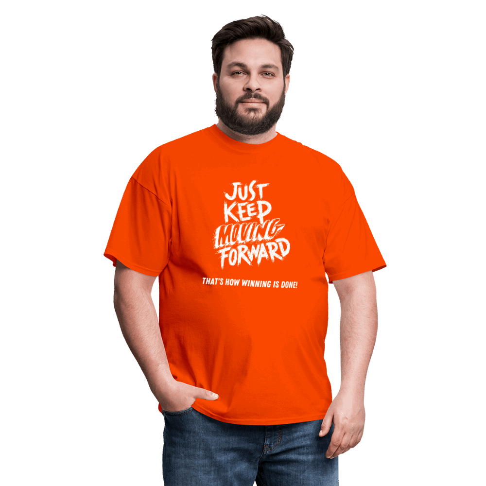 Just Keep Moving Forward Unisex Classic T-Shirt - orange