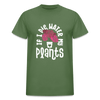 IF I DIE, WATER MY PLANTS Gildan Ultra Cotton Adult T-Shirt - military green