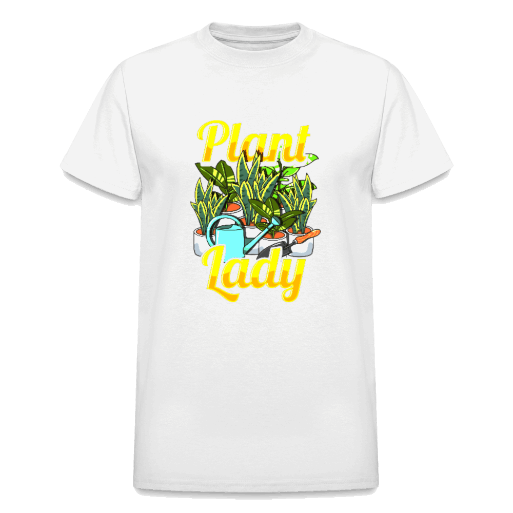 Plant Lady Gildan Ultra Cotton Adult T-Shirt - white