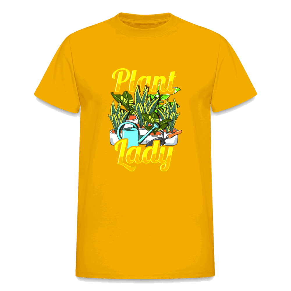 Plant Lady Gildan Ultra Cotton Adult T-Shirt - gold
