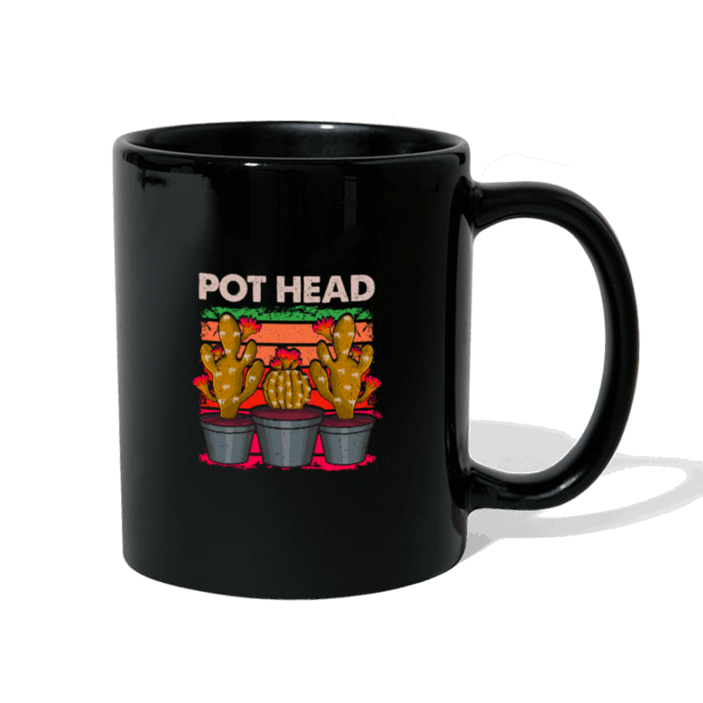 Pot Head Full Color Mug - black