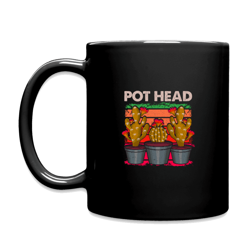 Pot Head Full Color Mug - black