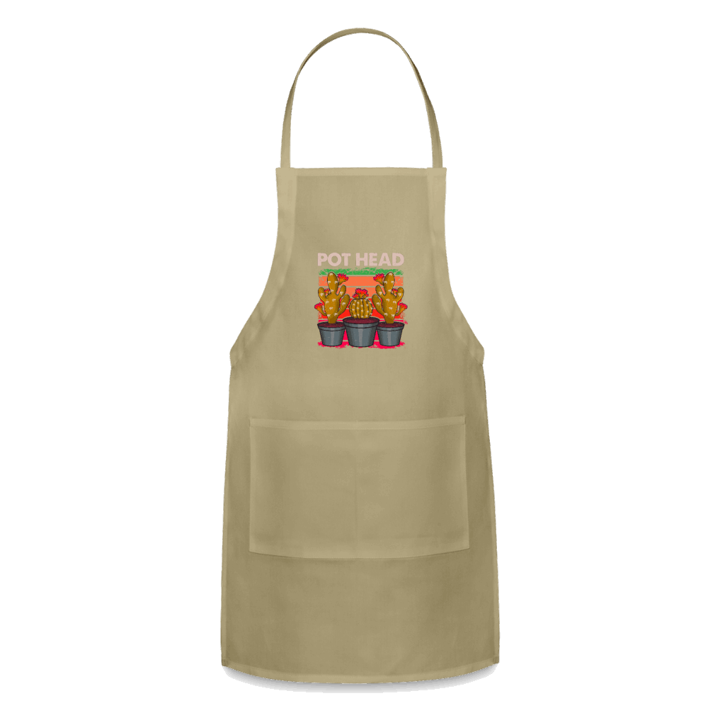 Pot Head Adjustable Apron - khaki