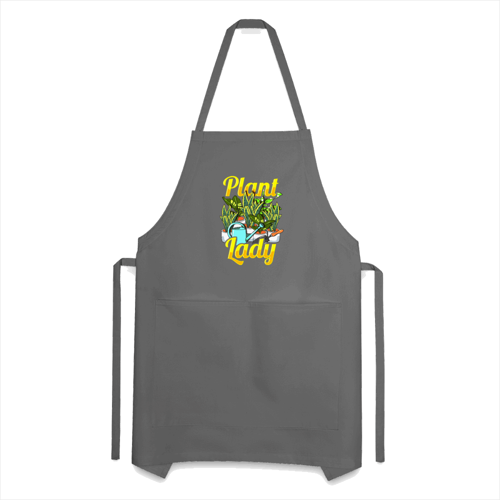 Plant Lady Adjustable Apron - charcoal